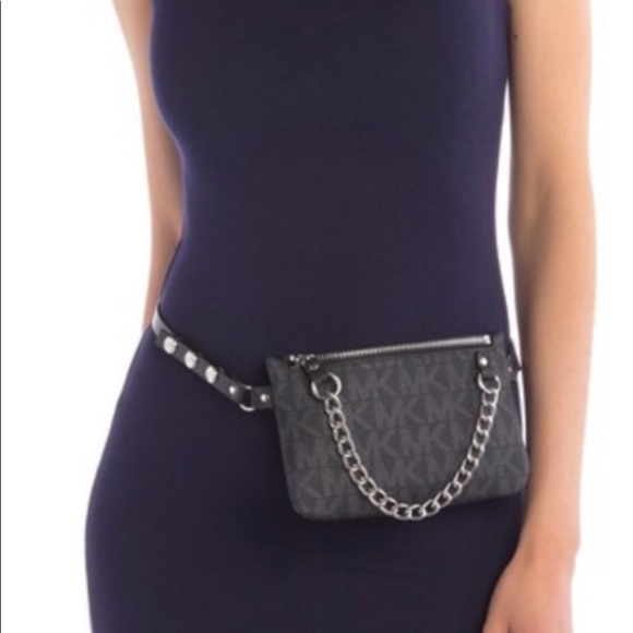 mk pull chain belt bag